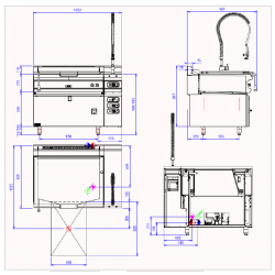 CAPIC ARMEN MULTICUISSON 50 GAZ BASCULEMENT ELEC - ALIM EC/E