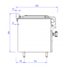 BAIN MARIE CAPIC ARMEN MARMITE 100L GAZ