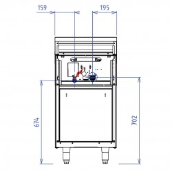 ABM5 2 FEUX 9KW PLACARD OUVERT