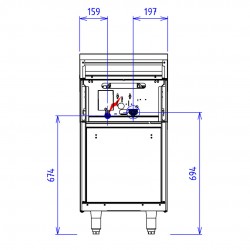 ABM5 2 FEUX 9KW PLACARD FERME