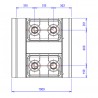 ABM2 4 FEUX 9KW DESSUS SEUL