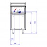 ABM5CT 2 FEUX NUS - DESSOUS PLACARD OUVERT