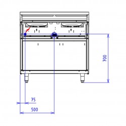 ABM2CT - 4 FEUX NUS DESSOUS PLACARD FERME