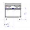 ABM2CT - 4 FEUX NUS DESSOUS PLACARD FERME