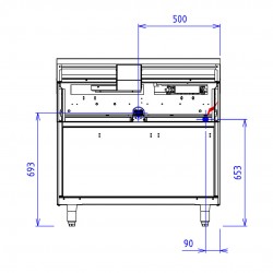 ABM1 2 FEUX 9K GCH + PC PLACARD OUVERT Feux à gauche