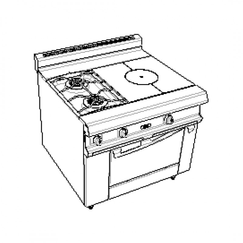 CAPIC - 2 FEUX 9K GCH + PC - ABM1 - FOUR ELEC