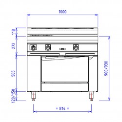 CAPIC - 2 FEUX 9K GCH - ABM1 + PC FOUR GAZ