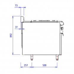 CAPIC - 2 FEUX 9K GCH - ABM1 + PC FOUR GAZ