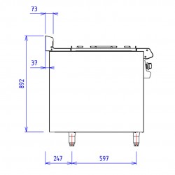 CAPIC 2 FEUX 9K DRT + PC - ABM1 - PLACARD OUVERT - Feux à droite