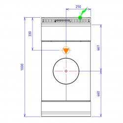CAPIC - 1 PLAQ COUP FEU 8 - ABM4 - DESSUS SEUL