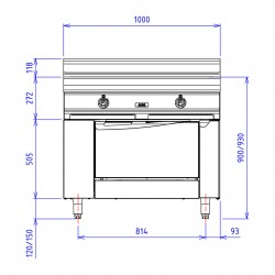 CAPIC - 3 PLAQUES ELEC. - GRANDE CUISINE ABM3 - FOUR ELEC