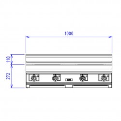 CAPIC - 4 PLAQ ELEC CARREE - CHARC ABM3 - BASCULANTES - DESSUS SEUL