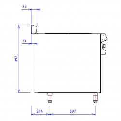 CAPIC - 4 PLAQ ELEC CARREE - CHARC ABM3 - BASCUL ANTES - PLACARD OUVERT