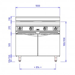 CAPIC - 4 PLAQ ELEC CARREE - CHARC ABM3 - BASCULANTES - PLACARD FERME