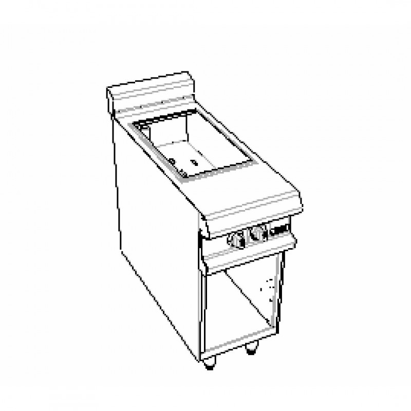 CAPIC - ABM8 BAIN MARIE GN 1/1 - PLACARD OUVERT - FACADE 400