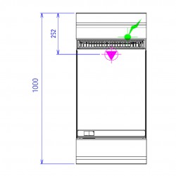 CAPIC - ABM9I INOX LISSE GAZ - PLAQUE 400X550 DESSUS SEUL