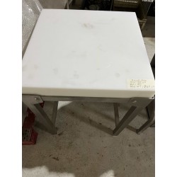 Billot polyéthylène sur pied inox