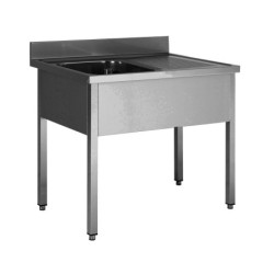 PLONGE INOX SOUDEE 1 BAC...