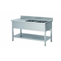 PLONGE INOX SOUDEE 2 BACS...