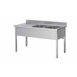 PLONGE INOX SOUDEE 2 BACS...