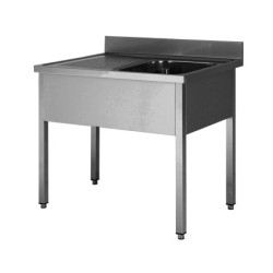 PLONGE INOX SOUDEE 1 BAC...