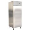 ARMOIRE REFRIGEREE INOX A ECONOMIE D'ENERGIE 600L -18°C/-22°C, CLASSE 5, 1 PORTE PLEINE
