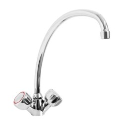 ROBINET MONOTROU, COL DE 300 MM LIVRE AVEC FLEXIBLES INOX
