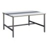 TABLE DECOUPE MIXTE FACE A FACE, CHASSIS INOX 304, L 1 800 P 1 200 mm H 850 mm