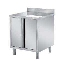 MEUBLE BAS INOX, ADOSSE 2...