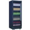 VITRINE A BOISSONS REFRIGERATION ASSISTEE, 0/+10°C INT. ABS NOIR, EXT. NOIR, ECLAIRAGE LED