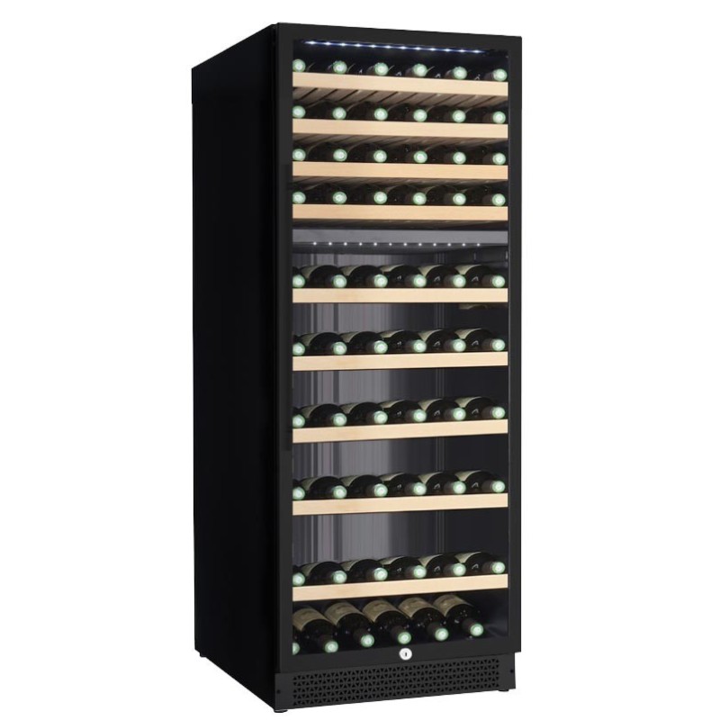 CAVE A VIN 2 ZONES +5/+12°C EN BAS ET +12/+20°C EN HAUT, CAP. 142 BOUTEILLES DE D.75 MM