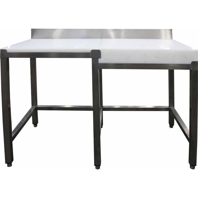 COMBINE TOUT POLY ADOSSE, BILLOT POLY 600X600X100 MM A DROITE L 1 200 P 600 H 850