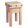 BILLOT BOIS MONTE SUR PIETEMENT AVEC TIROIR, DESSUS REVERSIBLE 1000X500X200MM L 1 000 P 500 H 900