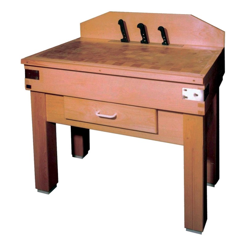 BILLOT BOIS MONTE COMPLET SUR PIETEMENT, DESSUS REVERSIBLE 1000 X 500 X 200 MM L 1 000 P 600 H 900