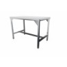 TABLE D'AFFALAGE CENTRALE, DESSUS POLY NATUREL EP.40 MM L 1800 P 700 H 850