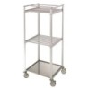 CHARIOT DE SECHAGE ALUMINIUM 2 NIVEAUX SANS BARRES ACCROCHE-CHARCUTERIE, SANS BASSINE