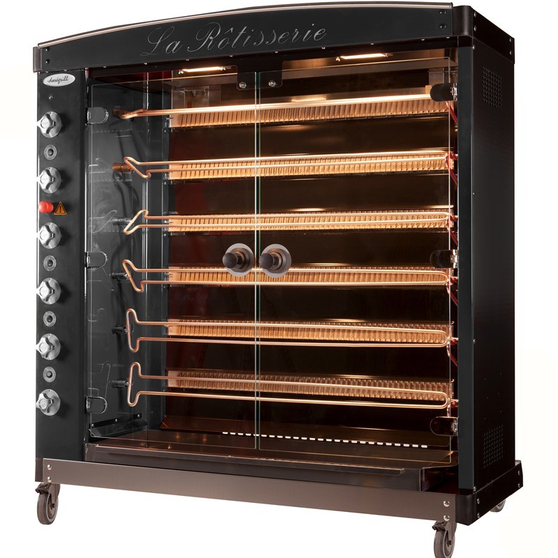 ROTISSOIRE DOREGRILL A GAZ MAG 6 - 36 / 42 VOLAILLES, 6 BROCHES