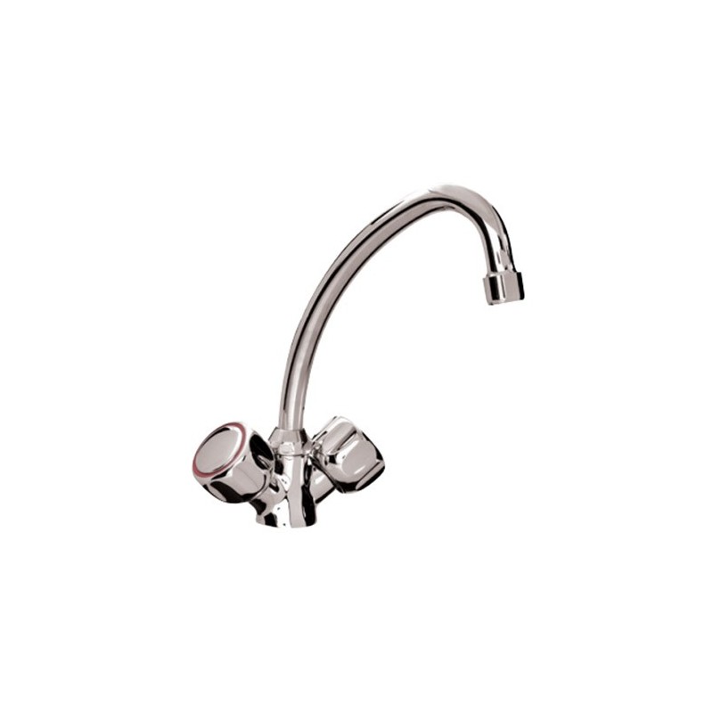 ROBINET MONOTROU, COL DE 250 MM LIVRE AVEC FLEXIBLES INOX